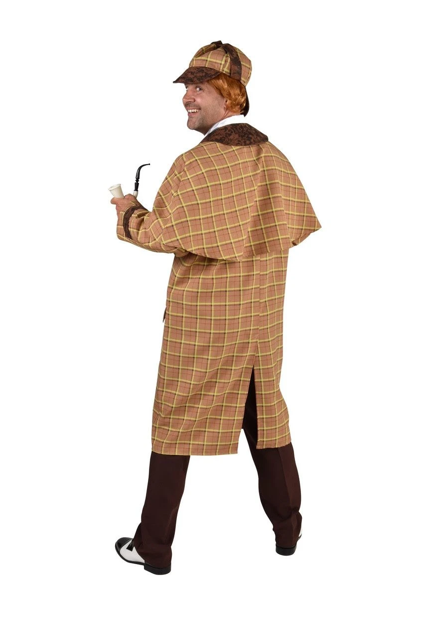 Super Detective Speurneus Sherlock Man Kostuum 3 Super Detective Speurneus Sherlock Man Kostuum - Afbeelding 2