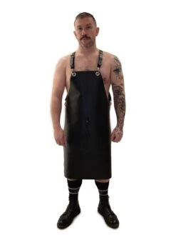 Mister B Leren Schort Met Harnas En Rits