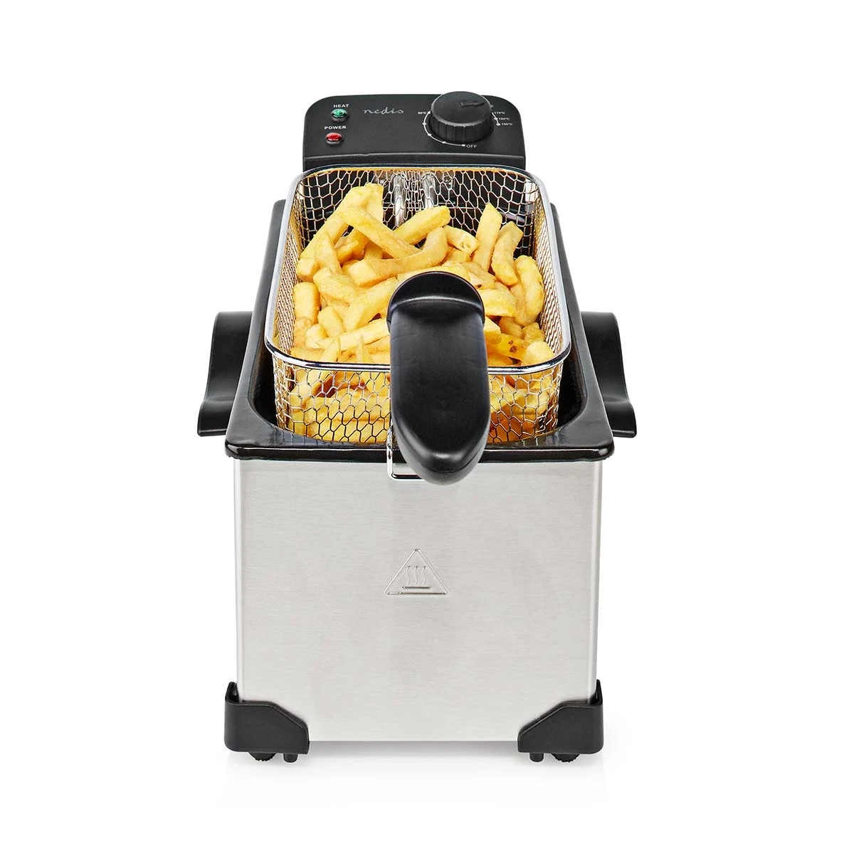 Nedis Nedis KADF301FSR Frituurpan Aluminium (2200W, 3L) 1 Nedis Nedis KADF301FSR Frituurpan Aluminium (2200W, 3L)