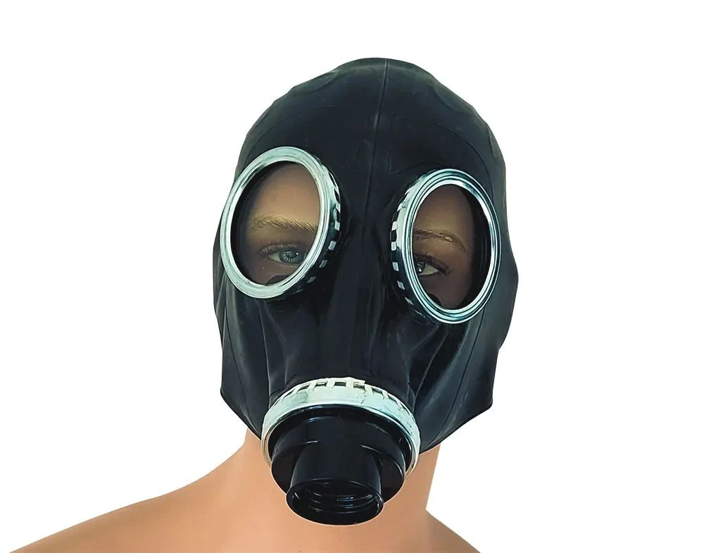 Full Rubber Gas Mask - Zwart 3 Full Rubber Gas Mask - Zwart