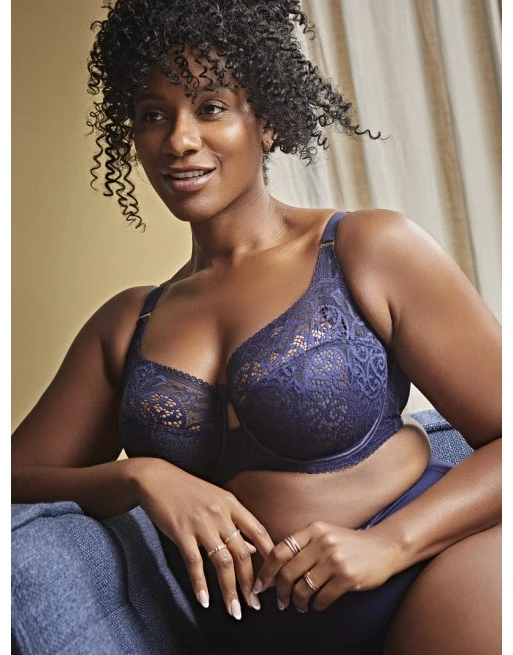 Sculptresse Estel Hele Cup Beha Grote Cupmaten DD - K / T. 75-105 - Navy - 9685 5 Sculptresse Estel Hele Cup Beha Grote Cupmaten DD - K / T. 75-105 - Navy - 9685 - Afbeelding 3