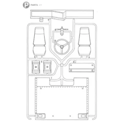 Tamiya Interieur En Achterwand Globe Liner Onderdelen P