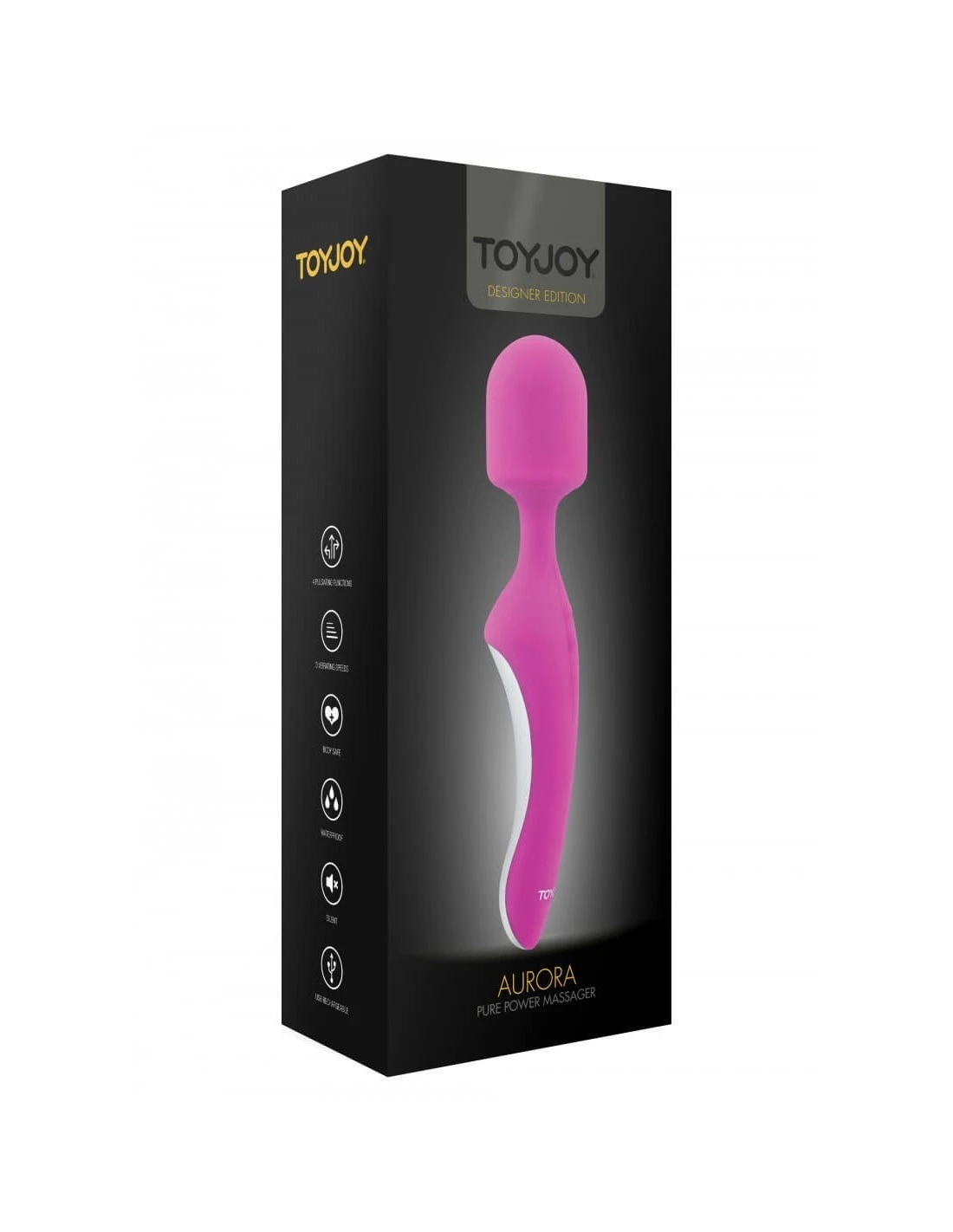 ToyJoy Aurora Bodywand Massager Pink 4 ToyJoy Aurora Bodywand Massager Pink - Afbeelding 2